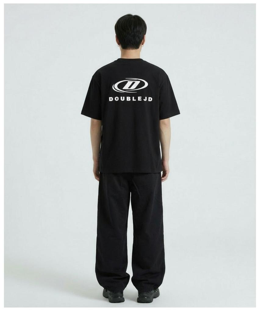 DOUBLE JD Line Washed Denim Pants