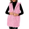 Women's Sleeveless Open-Front Fuzzy Vest Cozy Outerwear for Fall and Winter