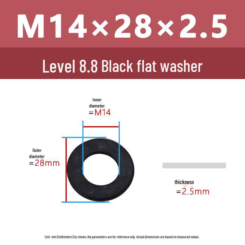 High-Strength Carbon Steel Flat Washer M3-M36