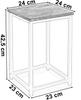 Loft Planter Arben Rustic Loft Black 40 Cm