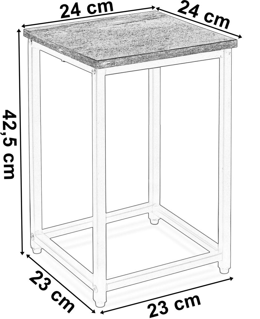 Loft Planter Arben Rustic Loft Black 40 Cm