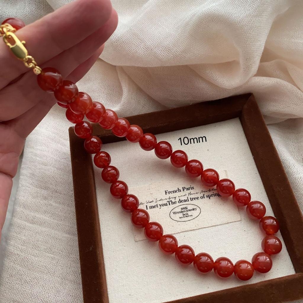 Versatile Necklace, Super Bright Pearl Neck Chain, French Unique Retro Mini Summer Light Luxury Niche