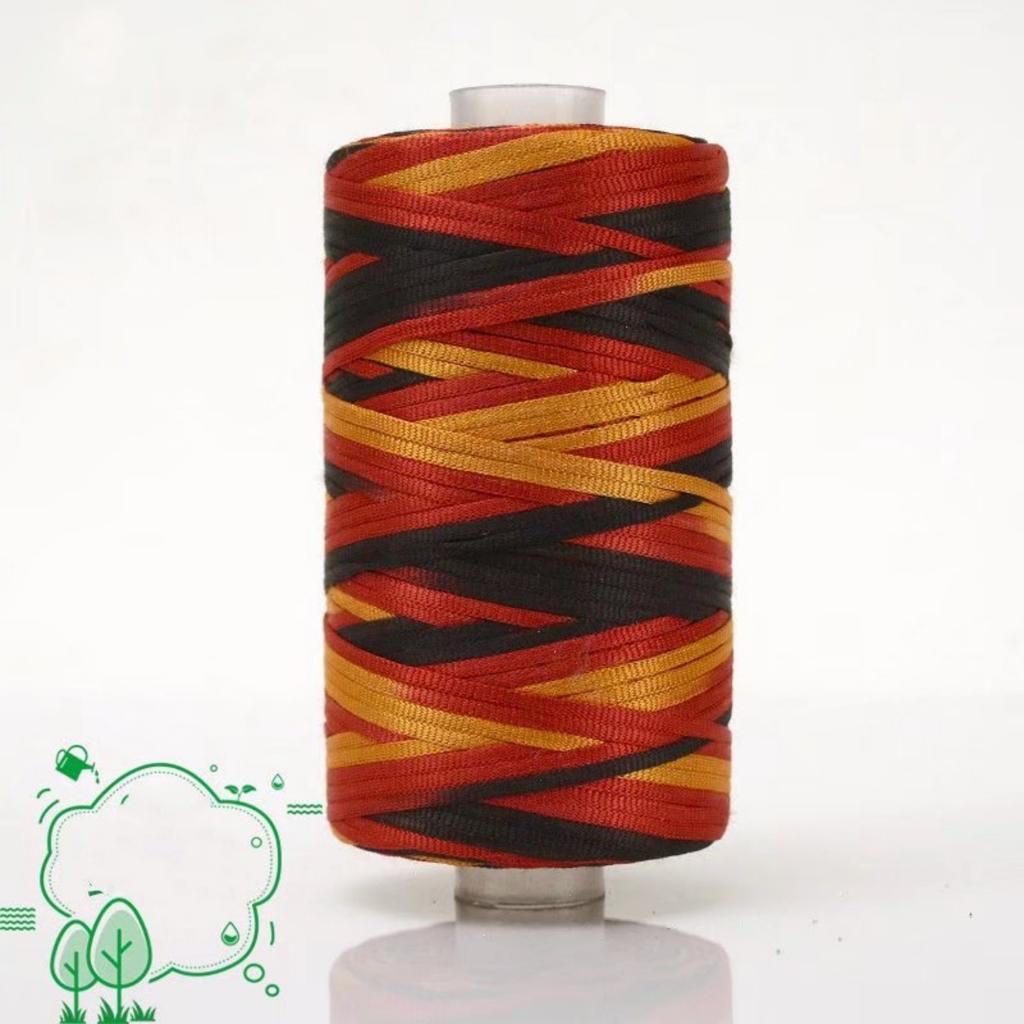 Flat Fancy Yarn Multi-color Yarn for Hand Crocheting Hat Bag Toy Shoes Diy Handknitting Yarn Spun Yarn for Blanket Knitting 100g