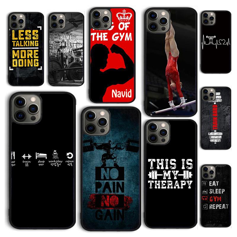 Autumu Fitness Bodybuilding Gym Phone Case Cover for iPhone 17 Air 16 16e 15 12 11 13 14 Pro Max Apple Plus Coque