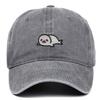 Sea Lion Pattern Vintage Wash Baseball Cap With Breathable Cotton For Travel