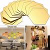 12pcs 3D Mirror Hexagon Vinyl Removable Wall Sticker Decal Home Decor Art