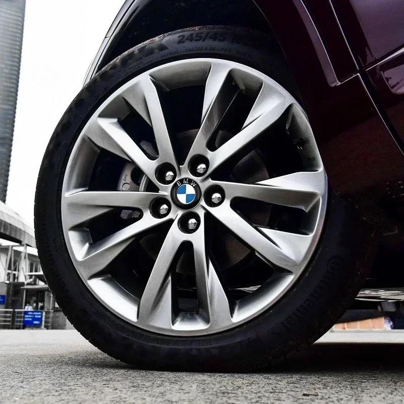 4pcs 56mm Car Badge Wheel Center Cover Stickers Hub Caps Decal For BMW M M3 M5 M6 X3 E46 E90 E39 F10 F20 F30 G20 E60 E36 E34