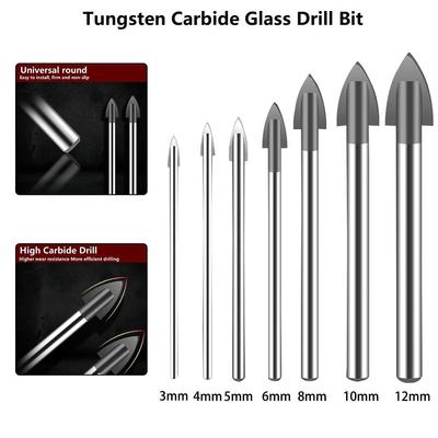 Punta per trapano Sostituzione vetro Piastrelle Utensile con punta Strumenti