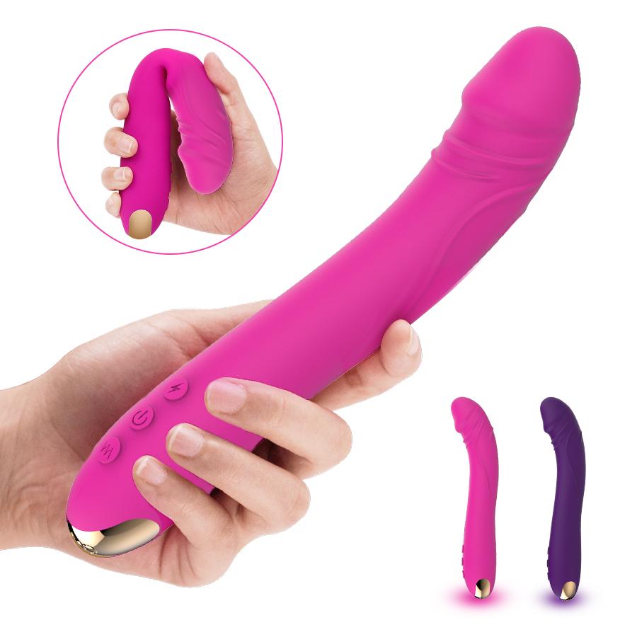 Dildo Vibrátor pro ženy Kouzelná hůlka Vagina Clitoris Masážní přístroj masturbátor Sexuální produkty pro dospělé Hračka