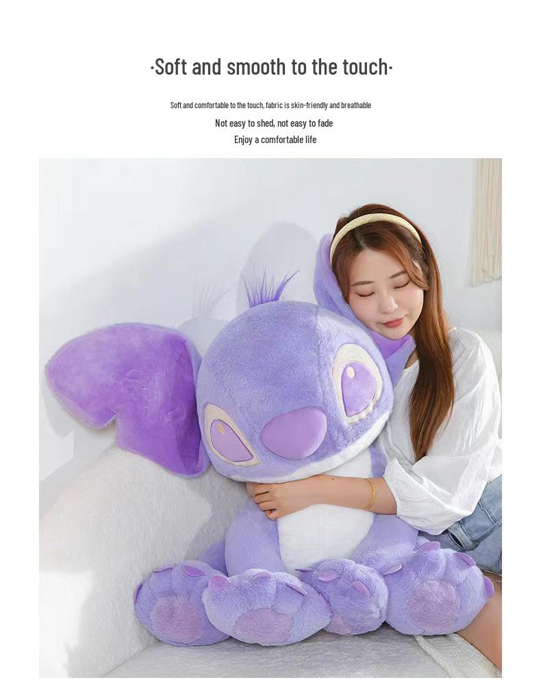 Large Purple Stitch Plush Toy - Perfect Gift for Girlfriend, Best Friend, Valentine's Day, or Birthday