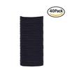 40 Pcsblack Elastic Rope Ring Hairband Women Girls Hair Band Tie Ponytail Holder