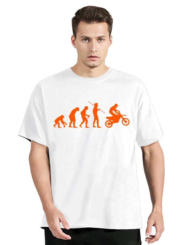 Summer Fashion T-shirt Evolution Motocross Enduro Moto Cross Motorrad Biker Cotton Tshirt Clothing Oversized Tops Tees