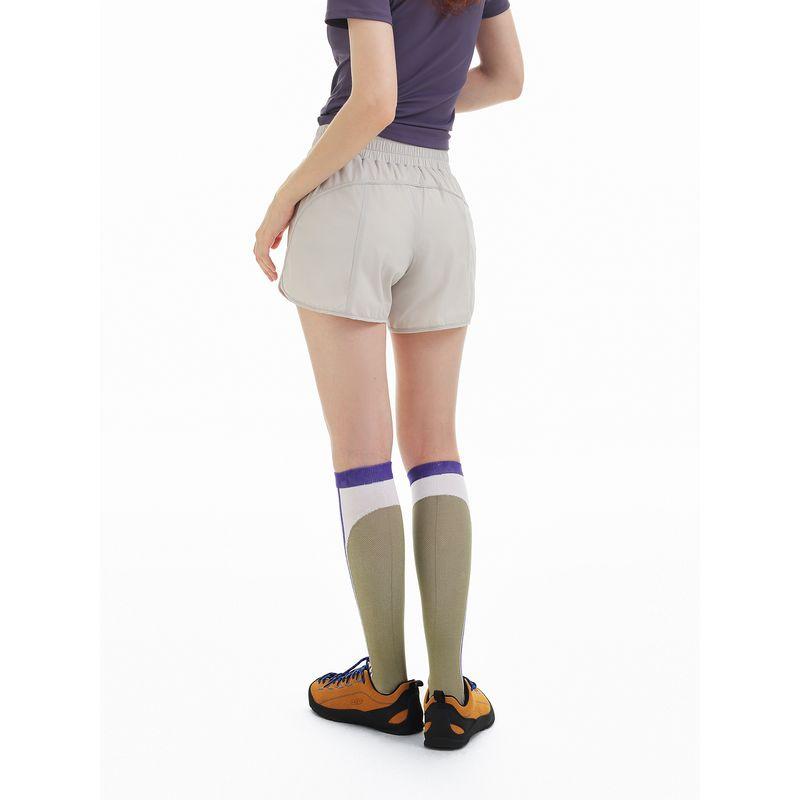 DSU Sports Shorts Women's Four-Sided Elastic Fabric with Lining Hiking Yoga Cycling, Etc.