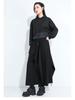 2025 Autumn Two-in-One Hooded Sweatshirt: Spliced Loose Fit with Drawstring - Street Style