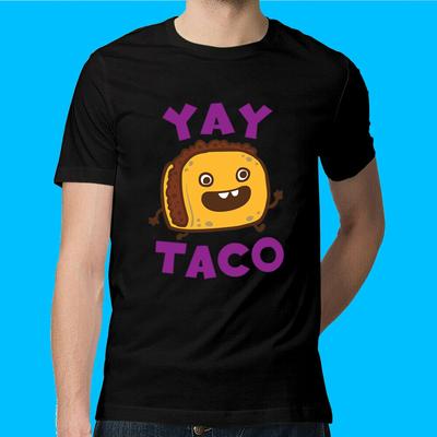 Mastný Boží Úchop Yay Taco Unisexové tričko