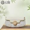 Cowhide shoulder bag with niche design, crossbody bag, commuter women's bag, office worker handbag, Chinese style armpit bag