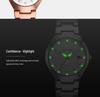Unisex Luminous Quartz Watch: Fashionable Steel Band, Waterproof, Suitable for Students & Couples
