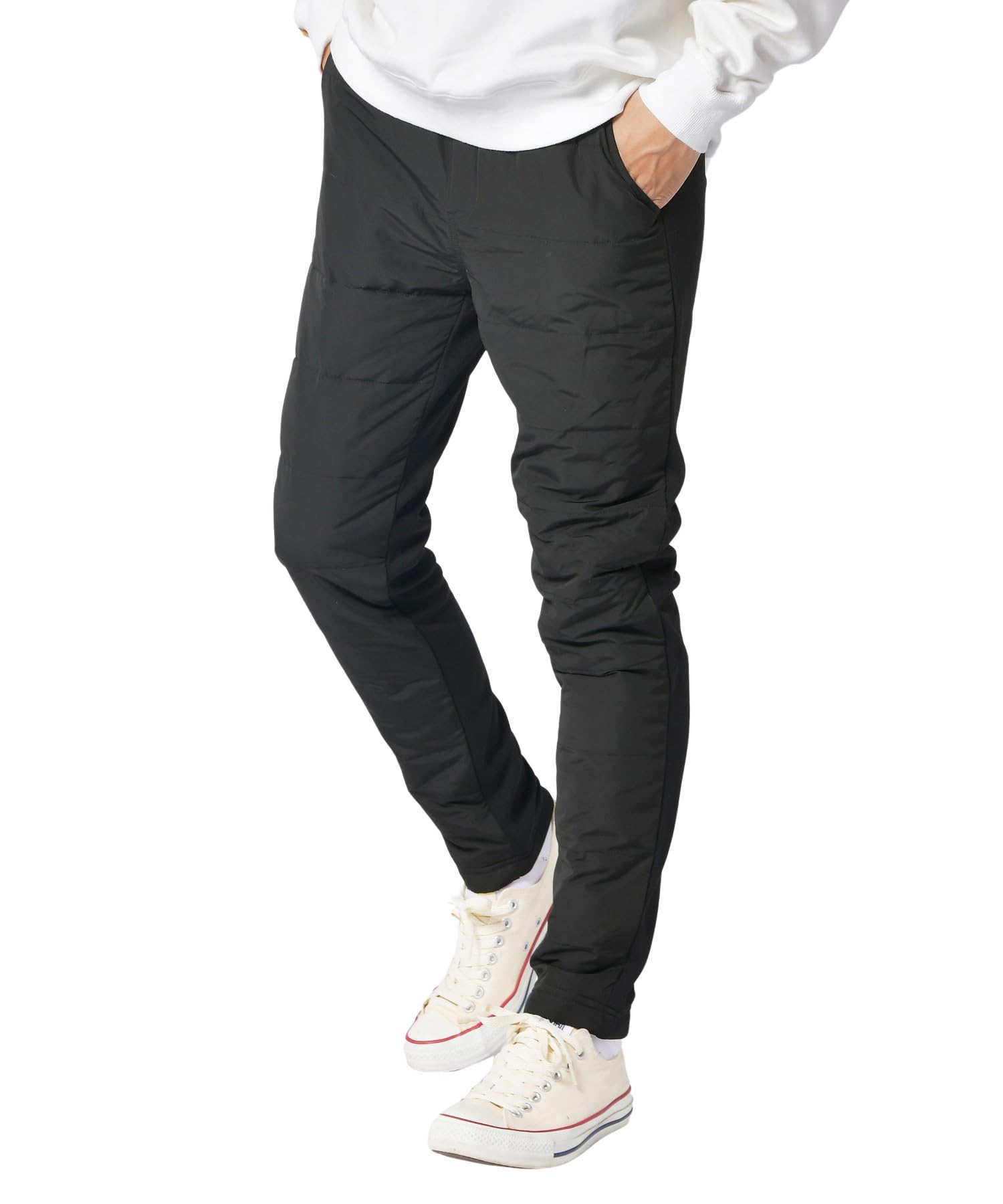 

Down Filled Jogger Tapered Cold Black [RELATION] Pants, Men s Pants, Pants, Protection, Windproof, Warm, Lightweight, EM112002-BLK-XL
