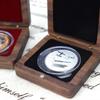 Solid Wood Storage Box for Commemorative Coins Badges Medals Ancient Coins Silver Dollars Collection Gift Packaging Case