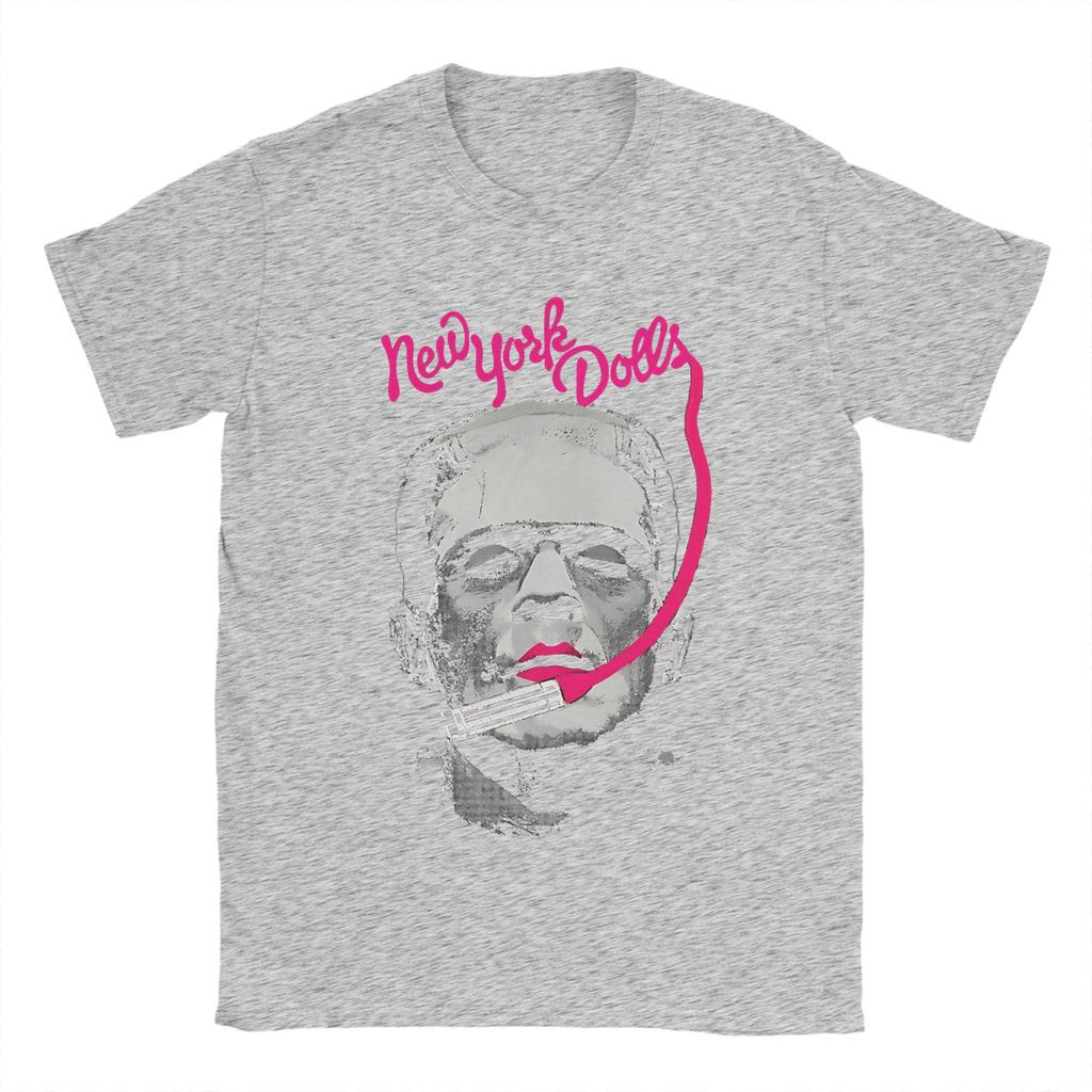 Ullzang New York Dolls Frankenstein Tshirts Men Cotton Short Sleeve  Crewneck Summer Tops Shirts