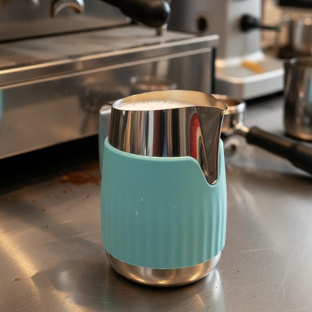 304 Stainless Steel Milk Frothing Pitcher Anti‑scald Latte Art Milk Frother Jug Kitchen