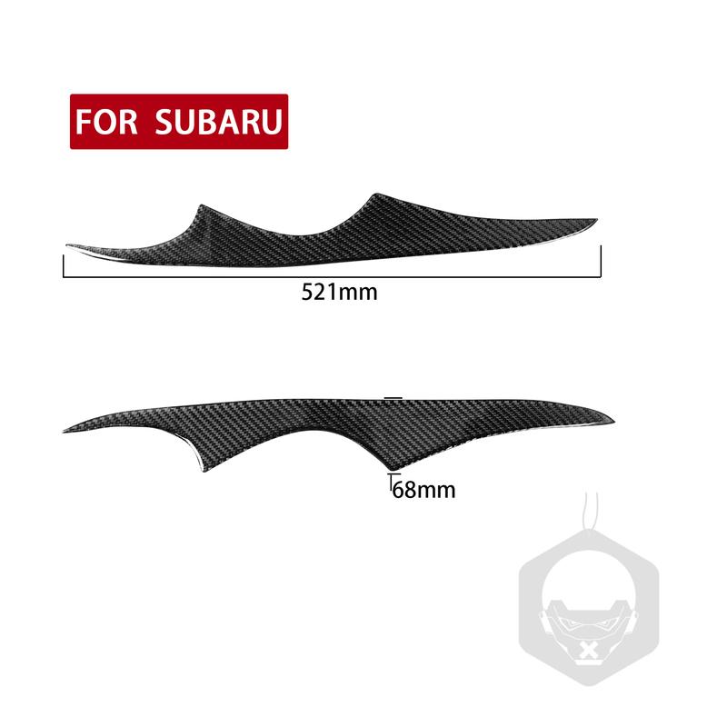 For Subaru Legacy 2006-2008 Real Carbon Fiber Front Headlight Eyelid Eyebrow Cover Modified Decoration Car Accessories Sticker