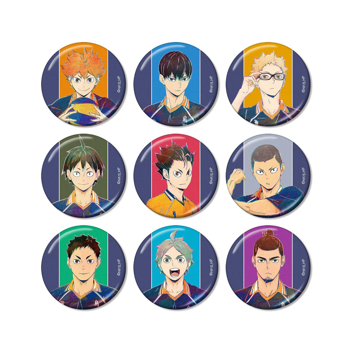 

Haikyu!! Trading Ani Art 4th Edition Metallic Can Badge Box of 9