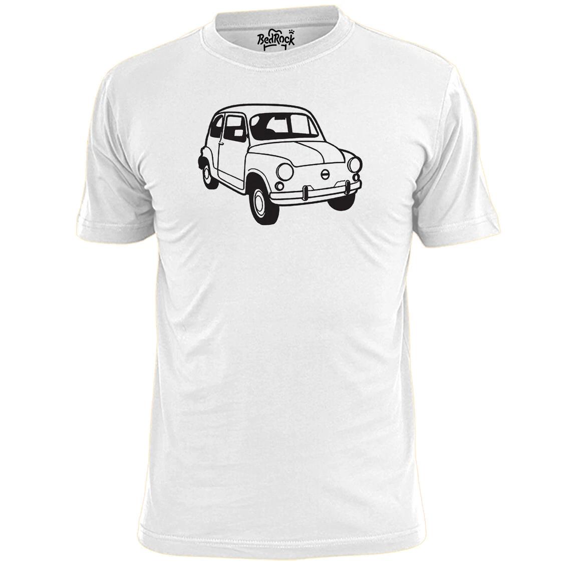 Mens Fiat 600 Stencil T shirt Car Motor S