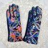 Ethnic Style Knitted Gloves Fashion Embroidery Outdoor Warm Retro Gloves Cycling Finger Gloves