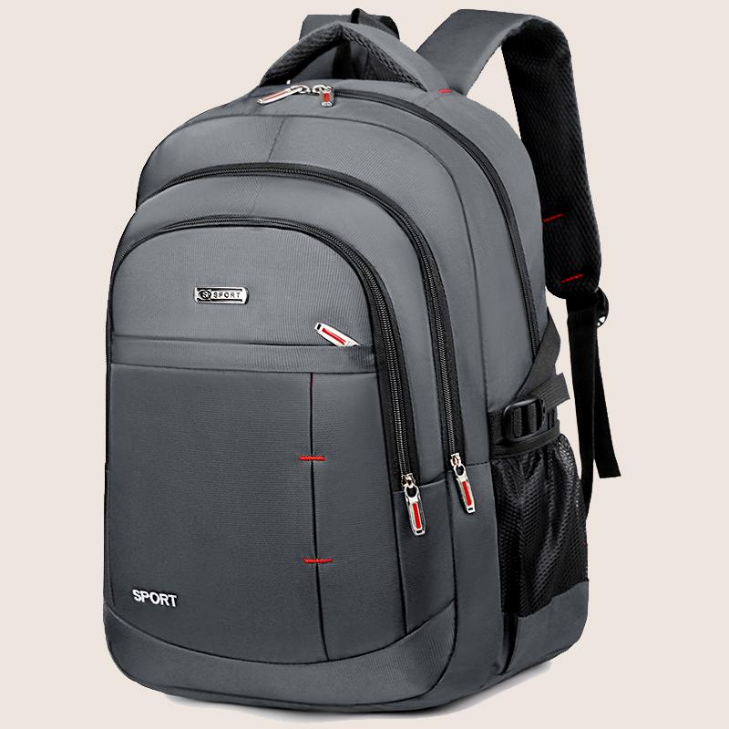 Large capacity laptop backpack - durable, waterproof, stylish unisex backpack with practical pockets - ideal for school and trav