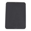 Rectangular Silicone Dish Drying Mat Heat Insulation Anti Slip Dish Drying Mat with Built In Drain Lip for Kitchen Counter Large Size