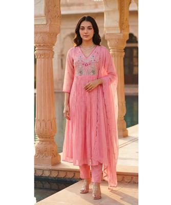 Traje Salwar Diseñador para Mujer India Kurta Pantalón Set Dupatta Ropa de Fiesta Diseñador Top Túnica Kurti