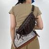 Punk Style Rivets Design chest pack PU Leather Shoulder Bags for Women 2025 Y2K Fashion Luxury Crossbody Bag Female Handbags