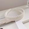 Women Girl Ladies Big Wide-Brim Elegant Pearl Headband Head Hoop Pearl Hair Band Hair Accessories