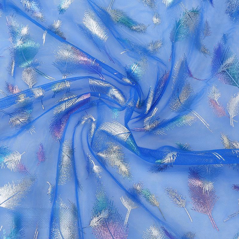 100x150cm Fancy Feather Butterfly Gauze Wedding Dress Shampooy Skirt Gauze Stage Costume Fabric Background Decorative Foil Gauze