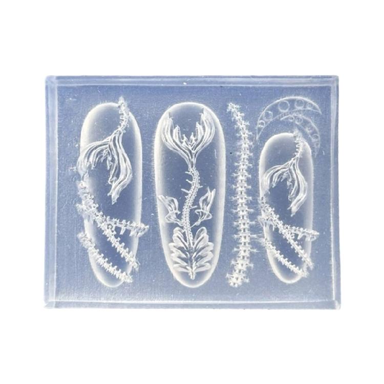 Artistics Embossed Silicone Mould For Nail Craft Projects Jewelry Making And Surfaces Embellishments
