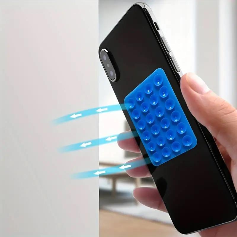 Backed Silicone Suction Pad For Mobile Phone Suction Cup 3M Backed Adhesive Silicone Rubber Sucker Pad Wall Holder For Fixed Pad