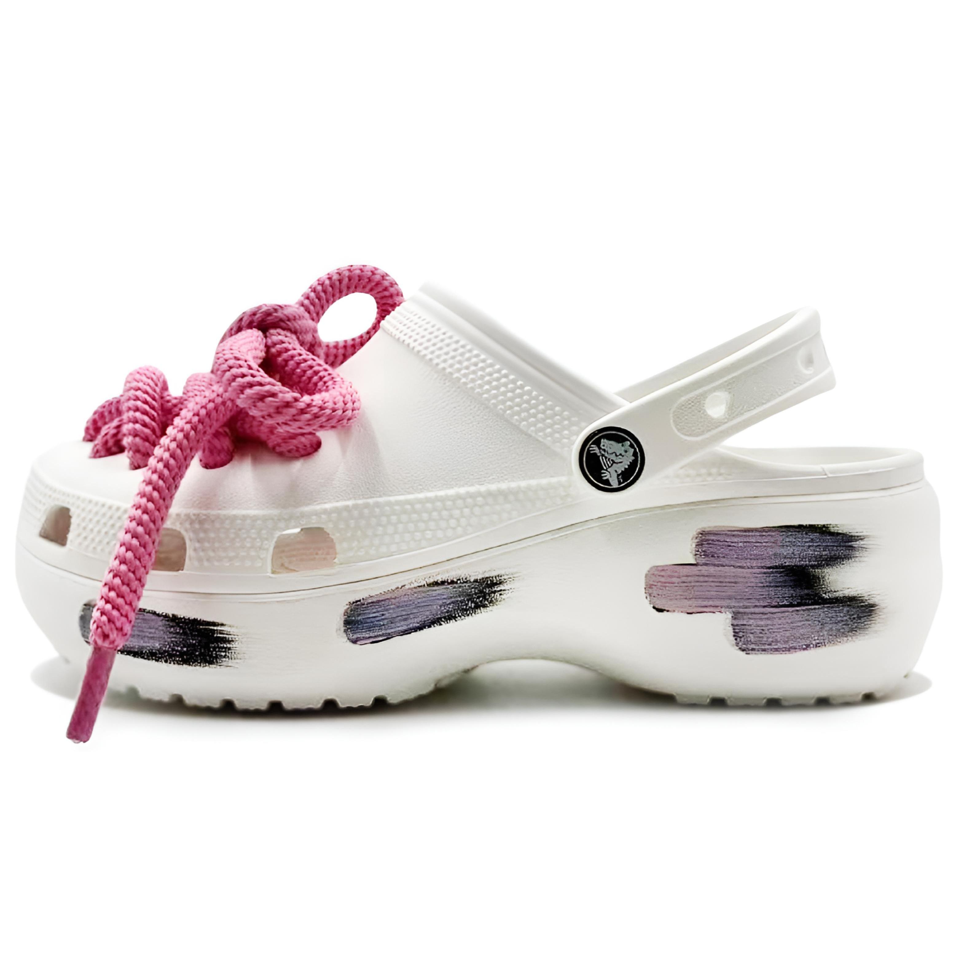 Crocs Classic Platform Clog EVA Clogs Women s 206750-100(Team1181-) 34-35