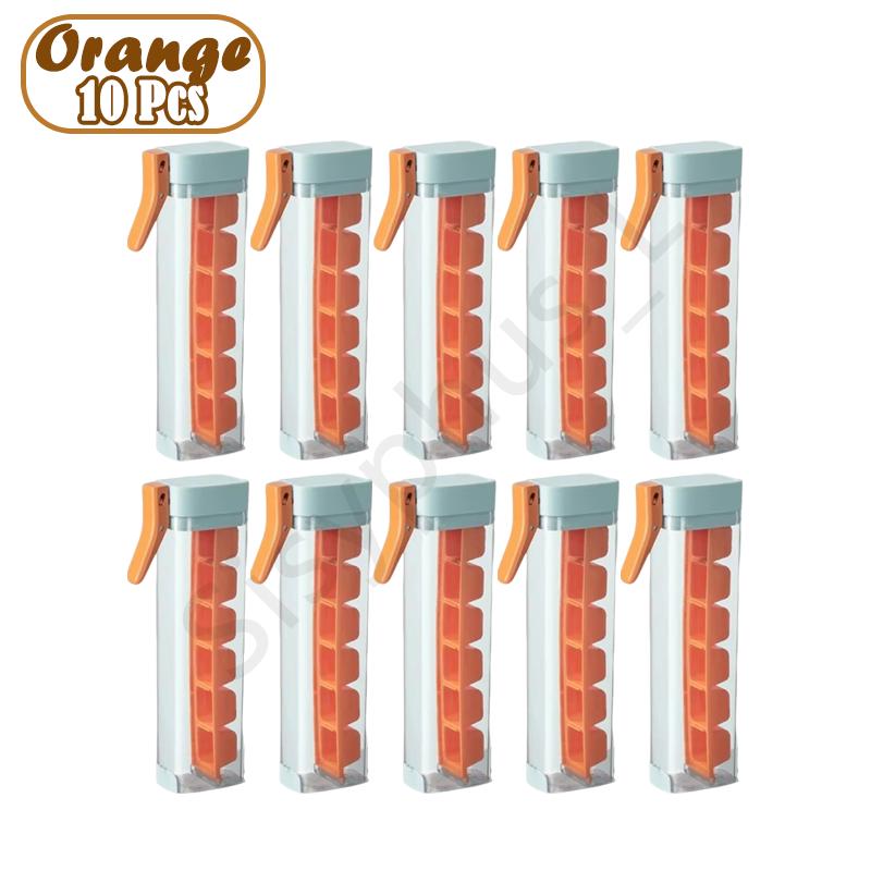 Press Type Ice Cube Tray Plastics Ice Cube Maker Easy to Demold Ice Tray Mold DIY Whiskey Cocktail Tools Kitchen Accessories