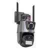 v360 Ultra HD WiFi Outdoor Surveillance Camera with Dual-Lens, Dual-Screen, Night Vision, and Waterproof Features