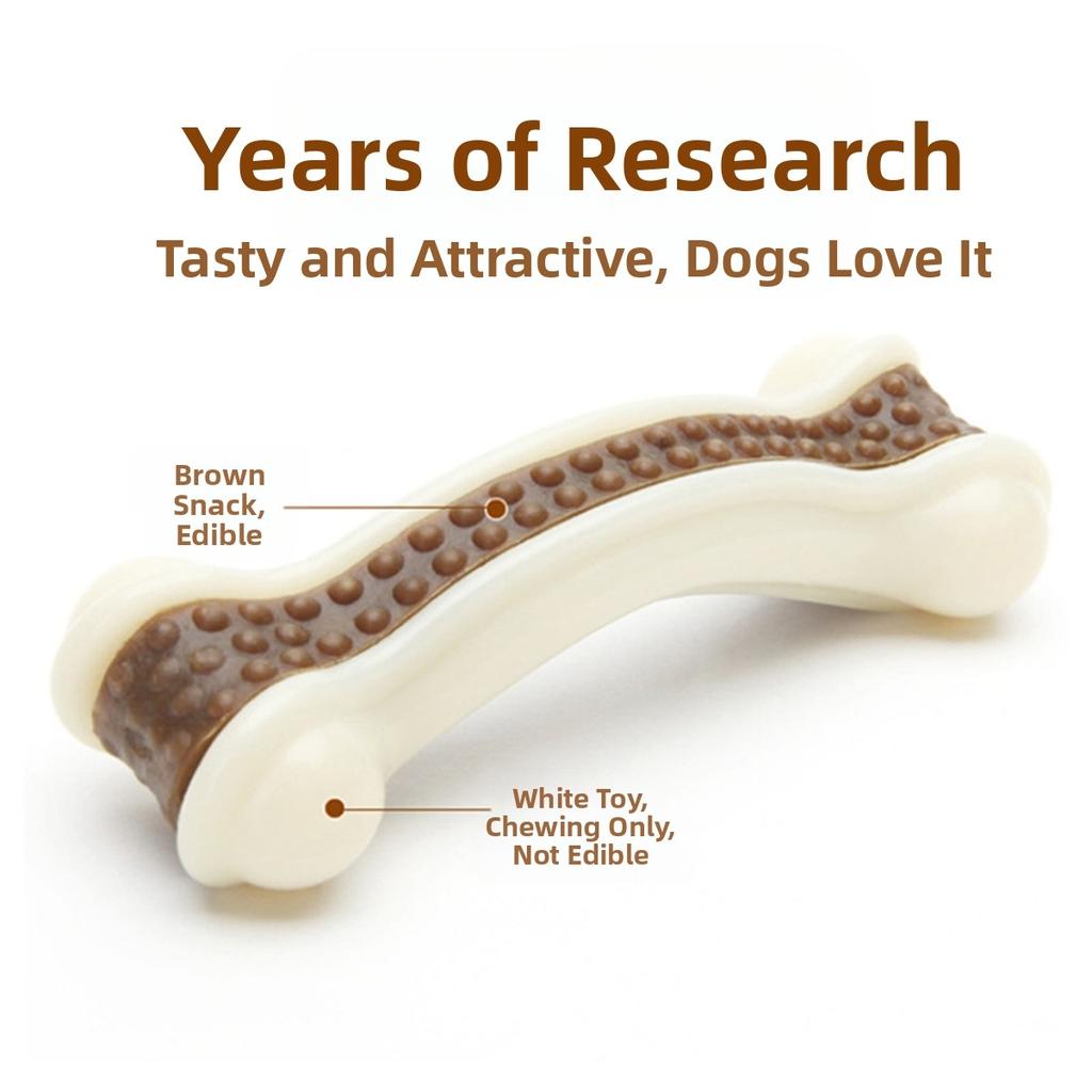 Dog Chew Toys For Dogs Who Love To Chew, Real Beef Flavor, Indestructible Dog Teething Chew Toys