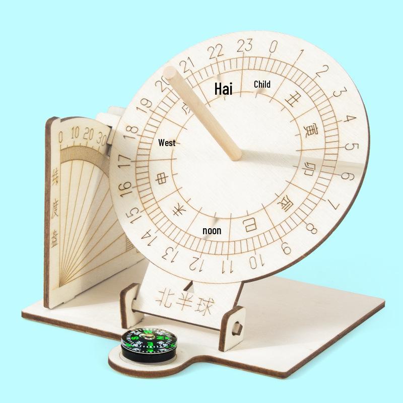 

Модель экваториальных солнечных часов «Сделай сам»: Детский набор для научного эксперимента для создания древних солнечных часов 500+ units