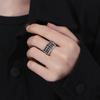 Retro National Wind Craftsmanship Abacus Ring Men 'S Copper Coin Creative Handyle 