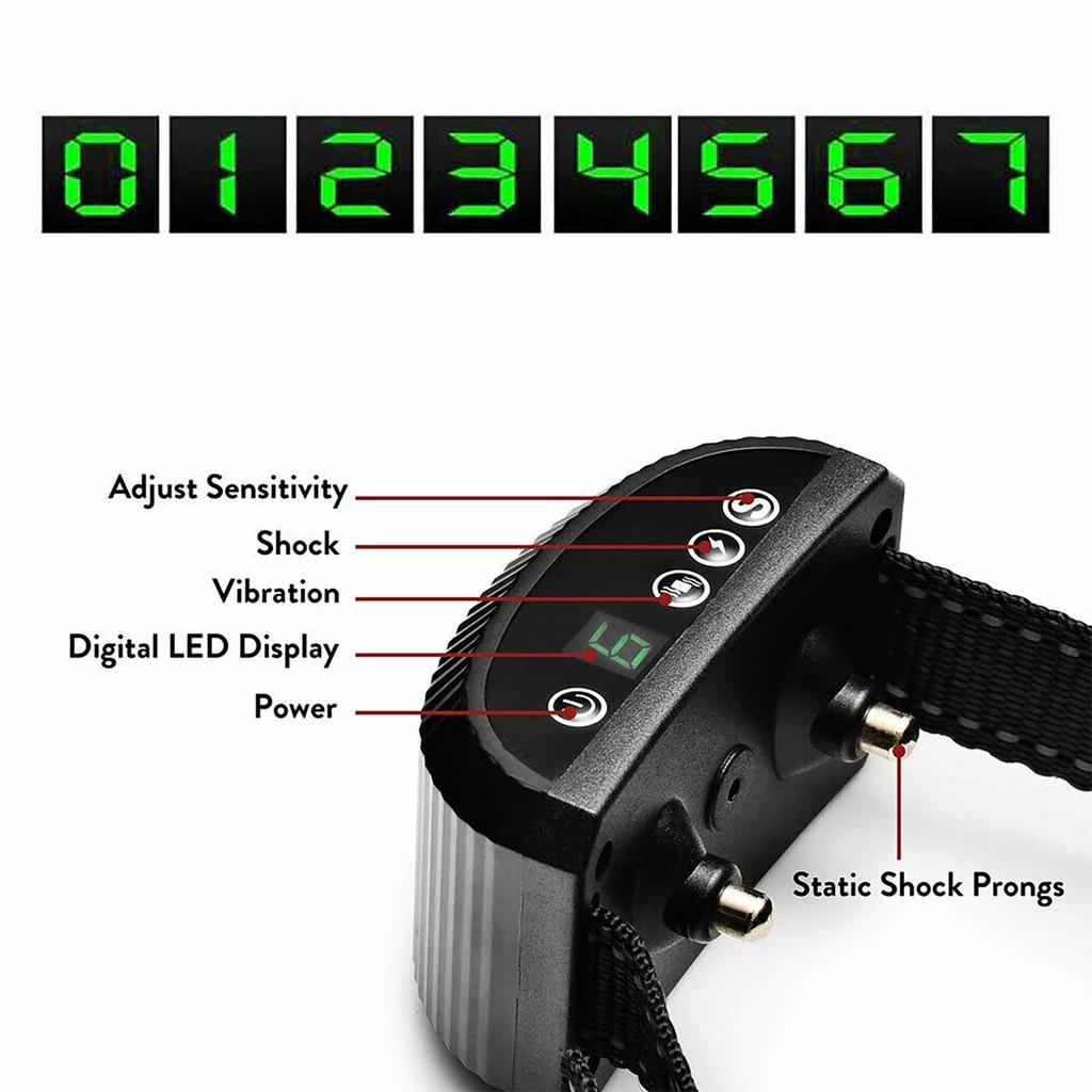 Dog Collar Bark Control For Dog Collar An- Barking Dog Training Rechargeable Vibration Collar Auto An- Bark Device