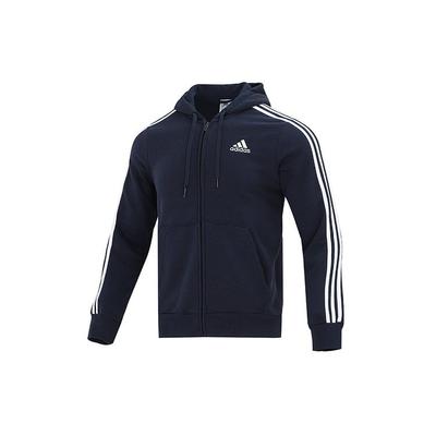 3-Stripes Full Zip Hoodie Jacket Men Outerwear Collegiate-Navy GK9053