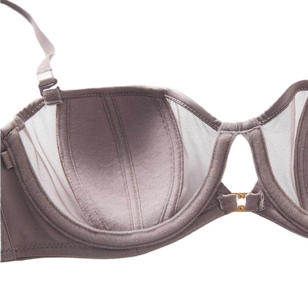 

French sexy underwear thin strapless smooth seamless underwear neck non-slip large chest small bra cover 70B