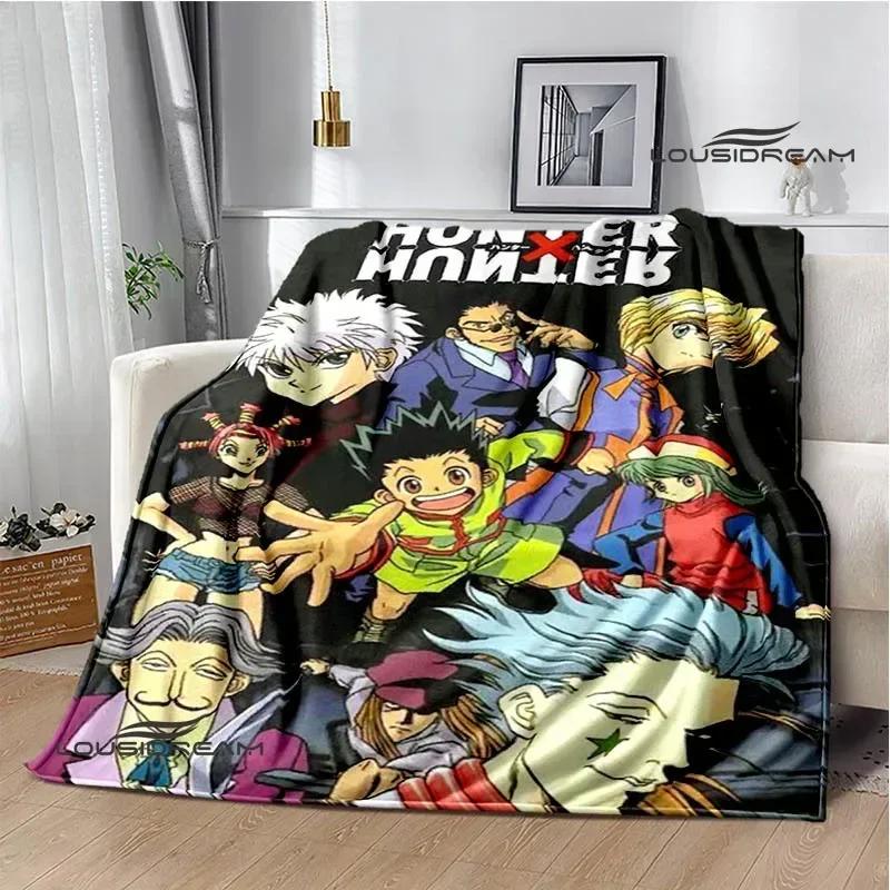 HUNTER×HUNTER Cartoon Printed blankets Picnic blanket Flange Warm blanket Home travel blankets bed linings birthday gift