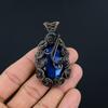 Blue Flash Labradorite Handmade Pendant, Natural Gemstone Jewelry, 999 Copper Wire Wrapped Pendant Jewelry, For Gift