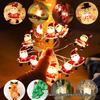 Cross-Border Mini Snowman LED String Lights - Copper Wire Holiday Decoration Fairy Lights