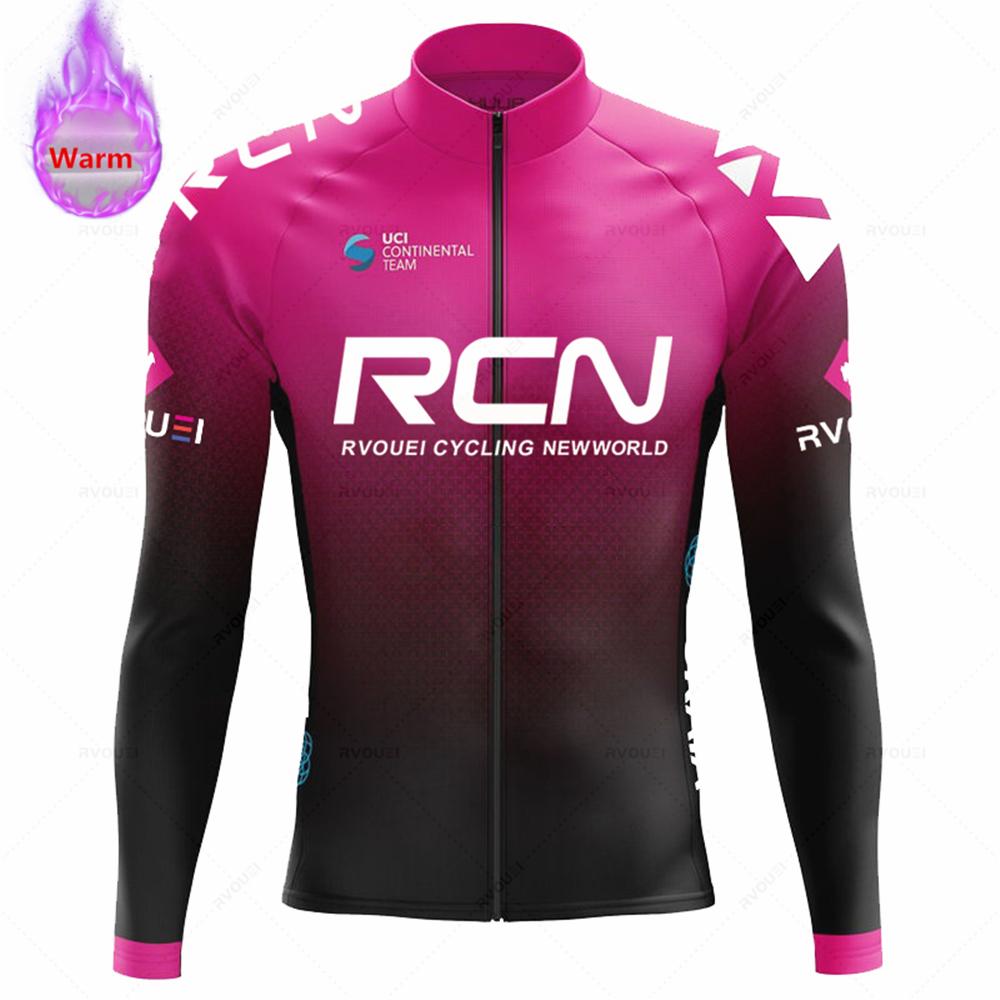 2026 Rcn Team Winter Thermal Fleece Cycling Jersey Set New MTB Bicycle Clothes Maillot Ropa Ciclismo Long Sleeve Bike Clothing